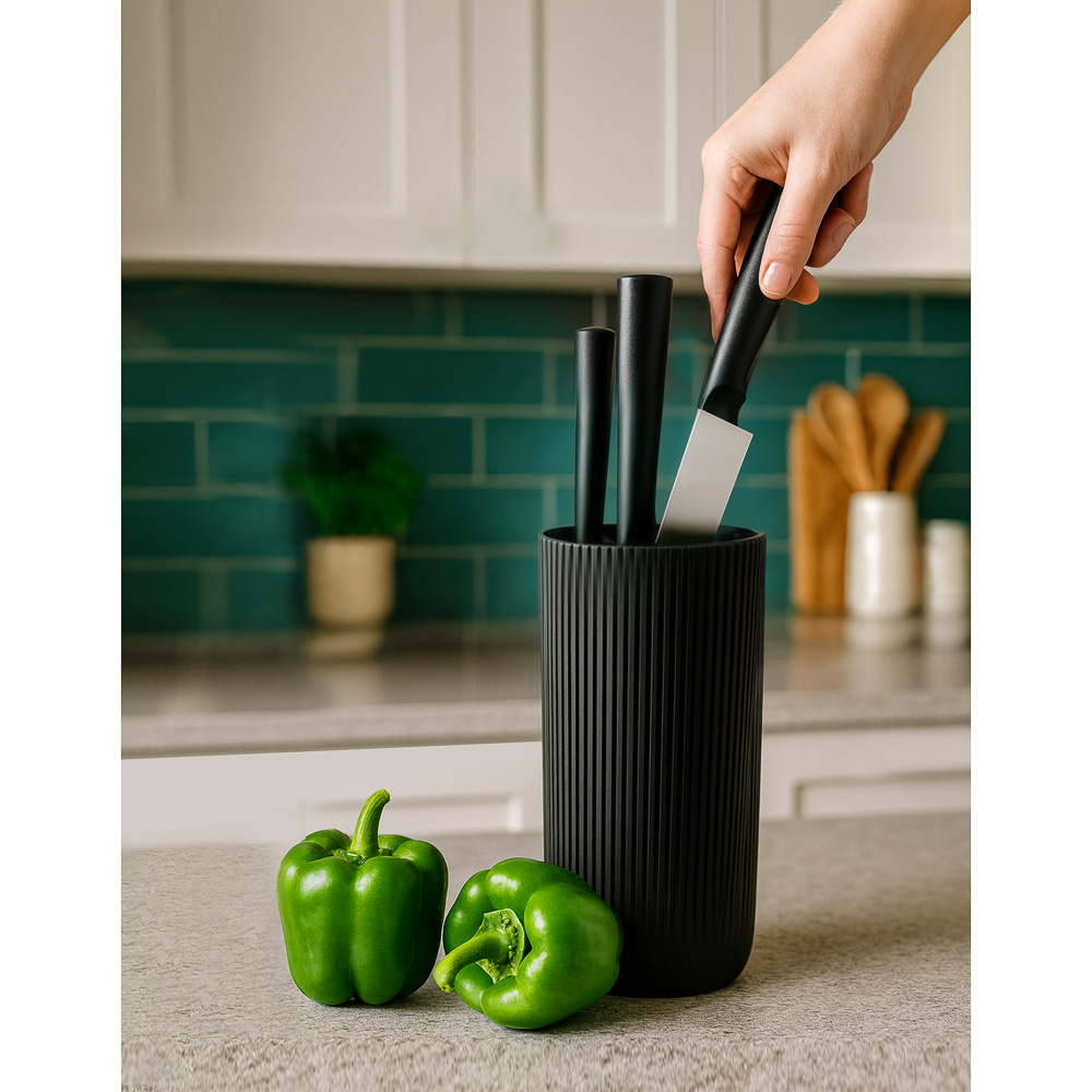 SATOSHI Кемпер Подставка для ножей d11,5х23см, полипропиленовые разделители - #6