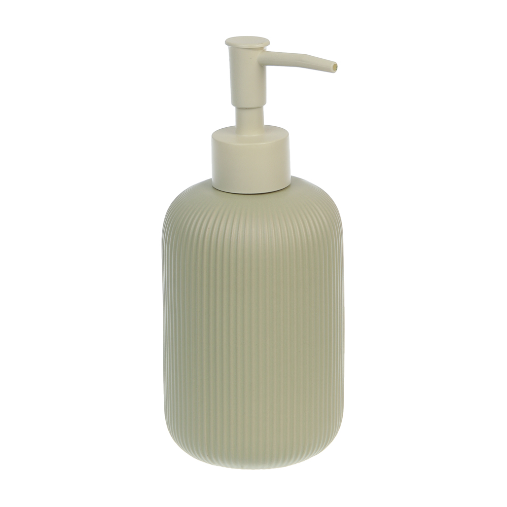 Диспенсер для жидкого мыла тм VETTA Монтана, 300мл, доломит, оливковый, 7,5х7,5х17,5см - #1