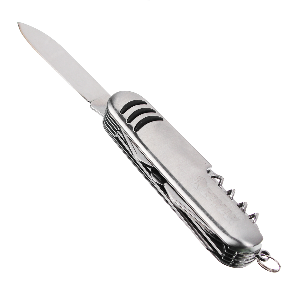 Нож перочинный ЕРМАК, 15см, многофункциональный, 11 функций, нержавеющая  сталь - #2
