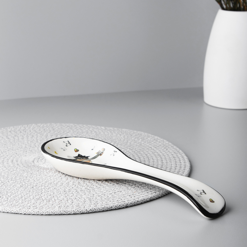 MILLIMI Котейка Подставка для ложки, 22x7x2,5см, керамика - #10