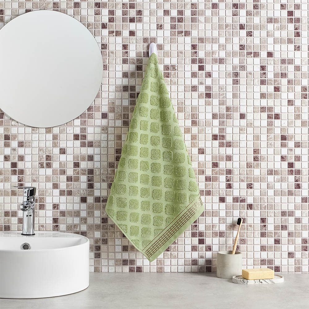 PROVANCE Эвкалипт Полотенце махровое, 100% хлопок, 50х90см, 420гр/м, зеленый - #4