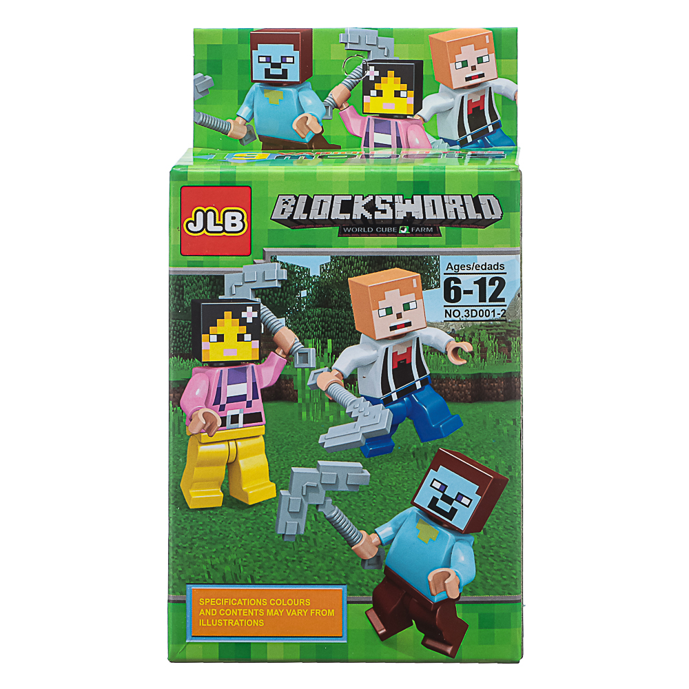 Конструктор "BlocsWorld. Персонажи" 6-12 деталей, ABS, 8х4х14 см, 4 вида - #4