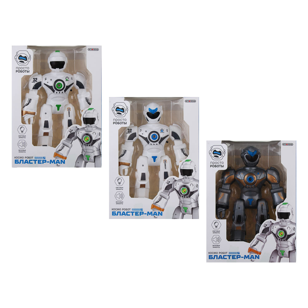 ИГРОЛЕНД Робот, свет, звук, пластик, 3хАG13, 15,5х6х20,8 см - #3