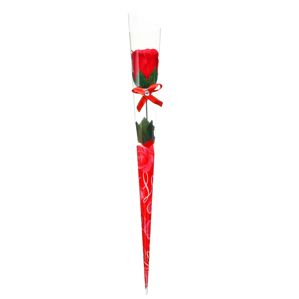 LADECOR Роза из мыльных лепестков, красная, 35 см - #1