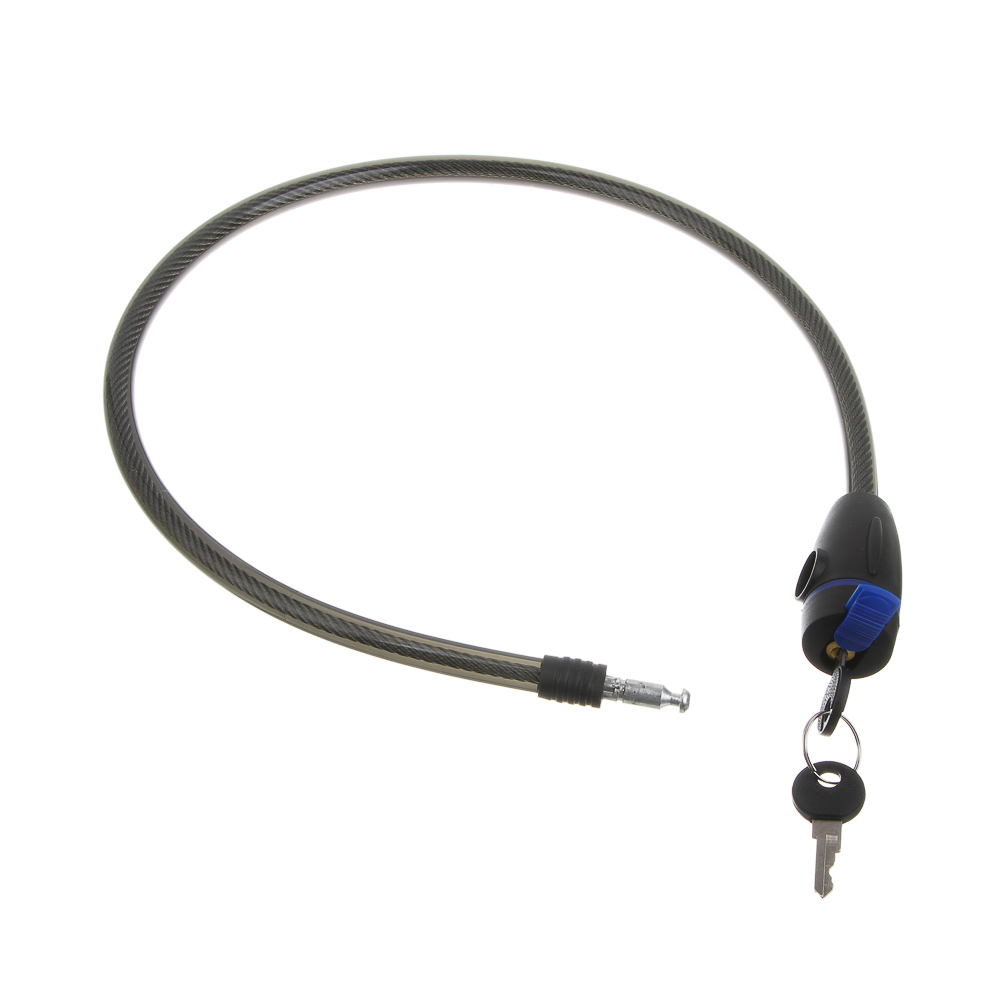 Замок велосипедный тм BY SPORT, противоугонный, тросовый, 800х12мм, металл, пластик, 3 цвета - #4