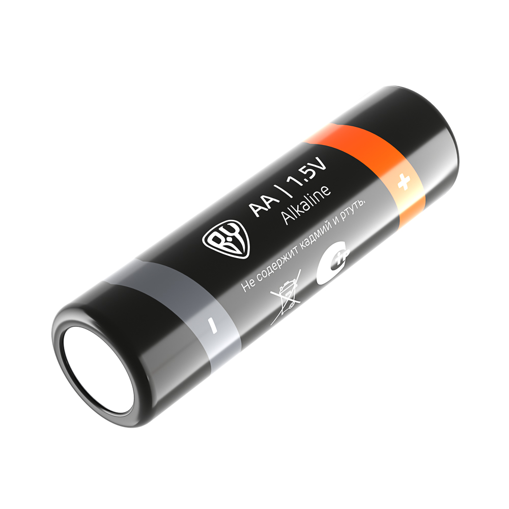 BY Батарейки AA (LR06) 2шт в блистере, щелочные 1.5V, высокой ёмкости - #6
