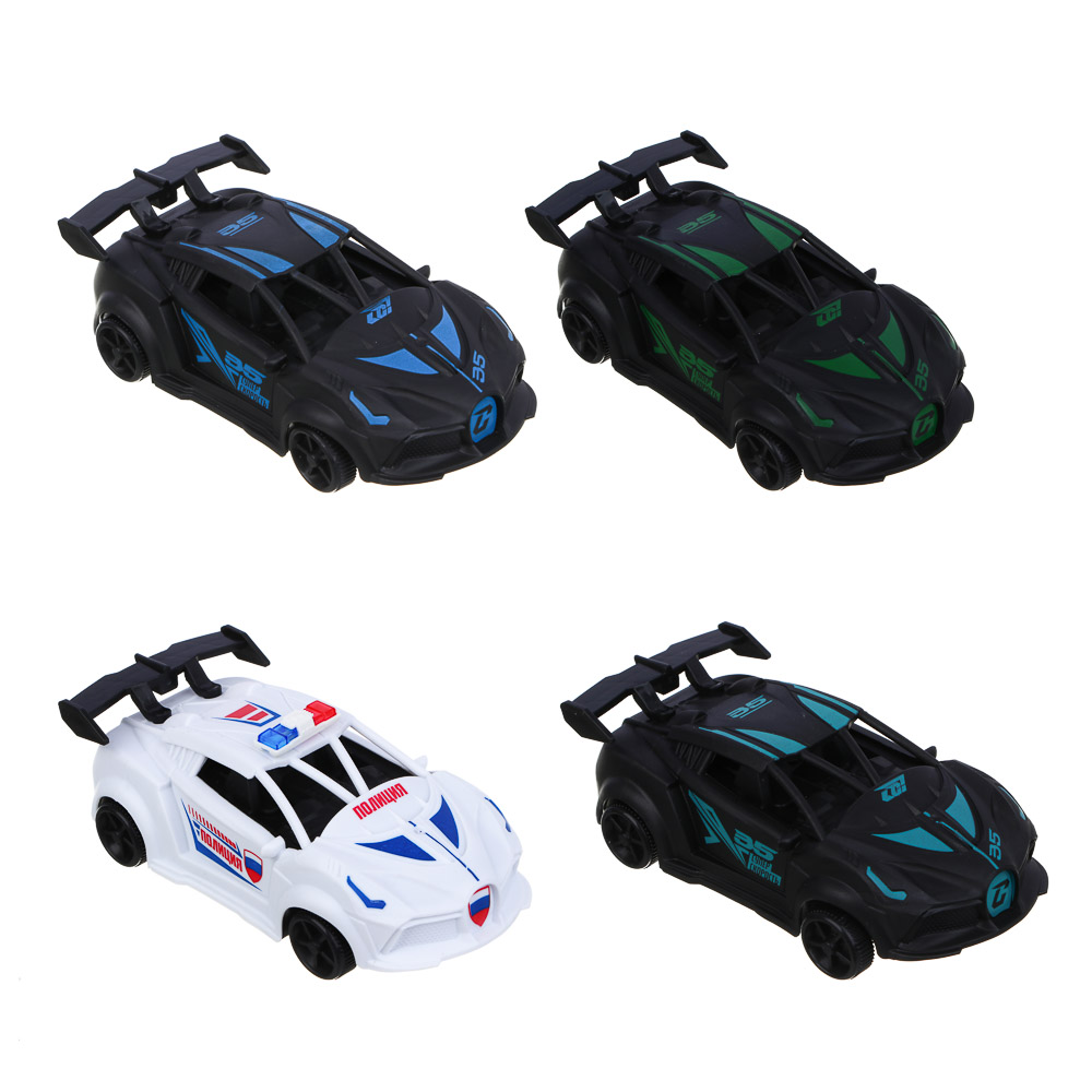 ИГРОЛЕНД Машина "Супергонка" на радиоуправлении, 2-канальный пульт, PP, 4хАА, 7,3x4x18,3 см, 4 диз - #2