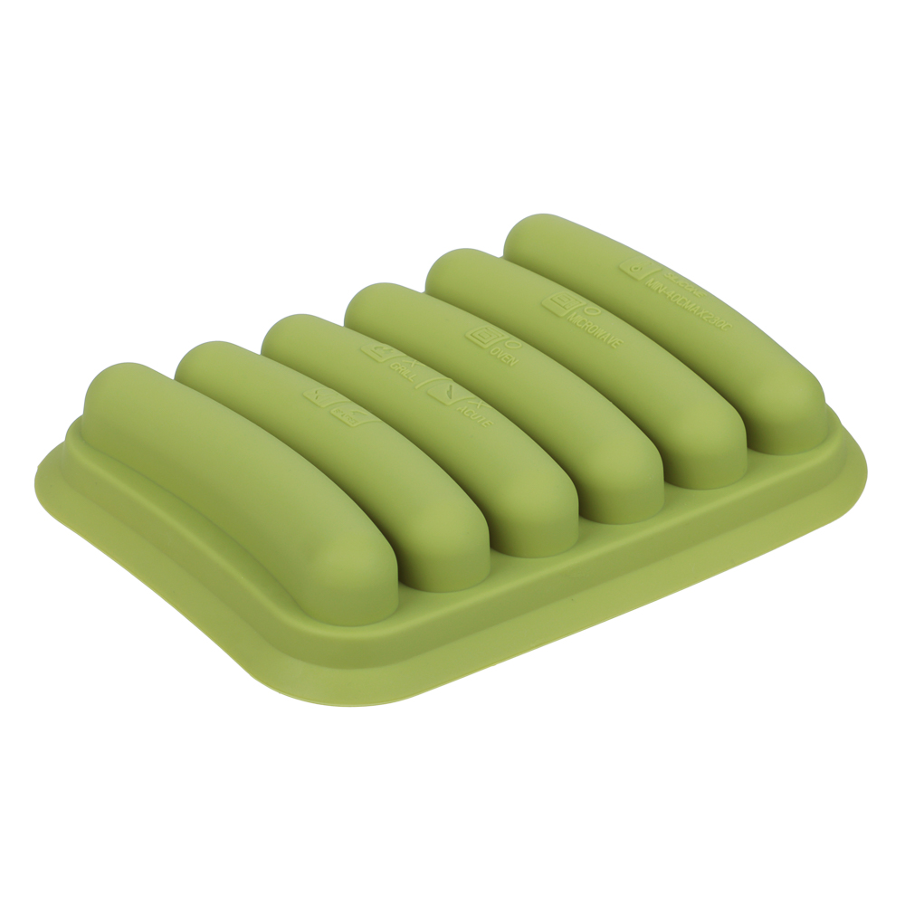 VETTA Форма для выпечки с крышкой 17х13см для сосисок, колбасок, кебабов, силикон, 3 цвета - #6