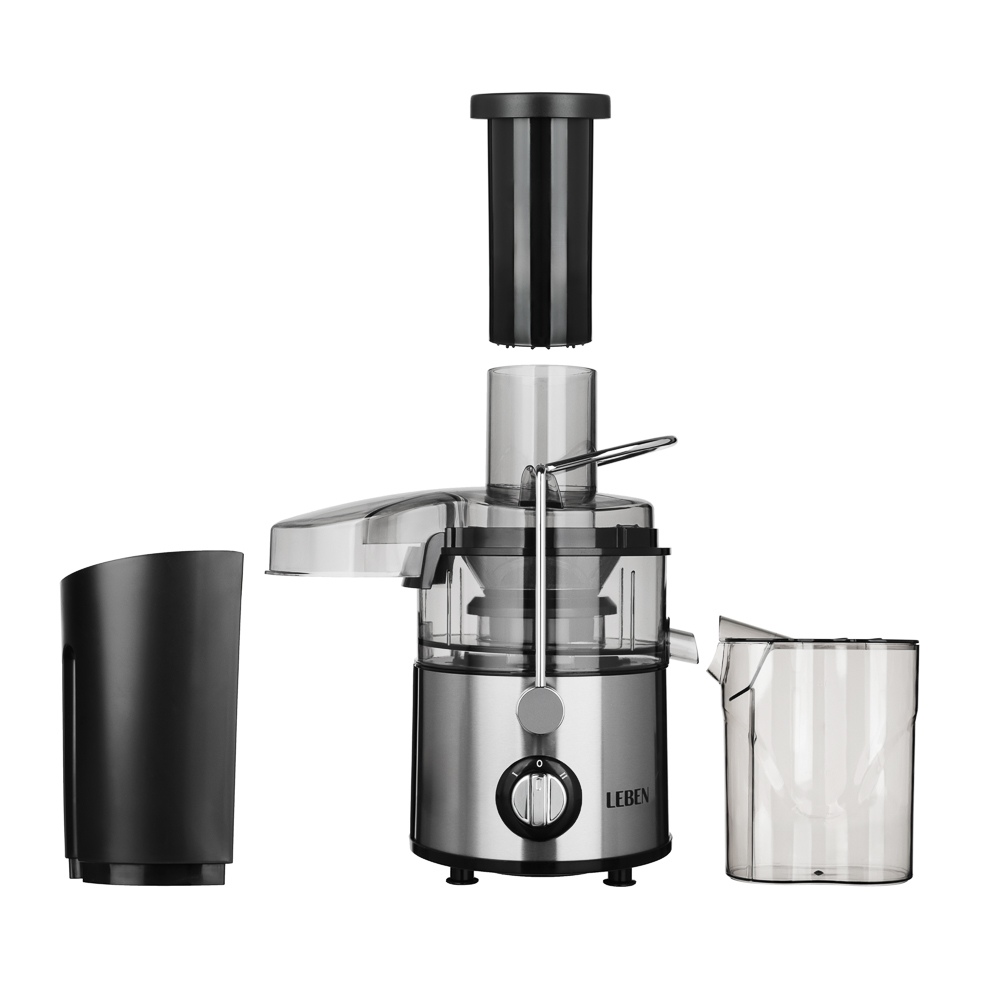 LEBEN Соковыжималка центробежная 2 скорости, корпус нерж. сталь 1000Вт - #9