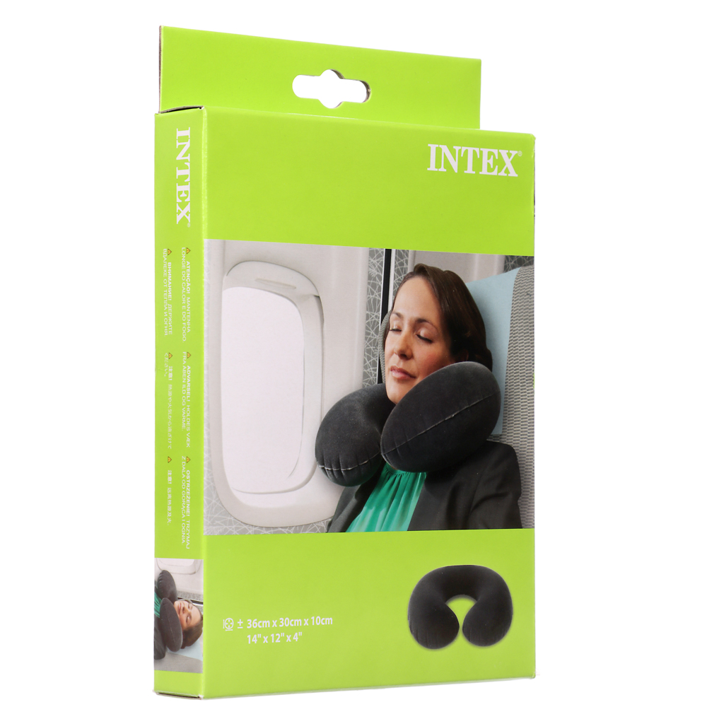INTEX Подушка надувная дорожная для шеи, 36x30x10см, 68675 - #4