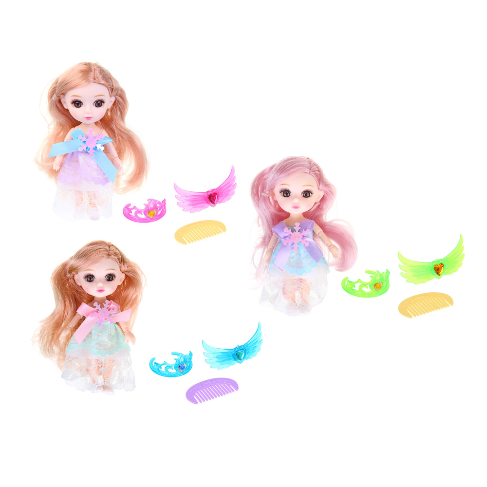 ИГРОЛЕНД Кукла с аксессуарами в яйце, ABS, PP, PVC, 9х9х14,2 см, 3 дизайна - #2