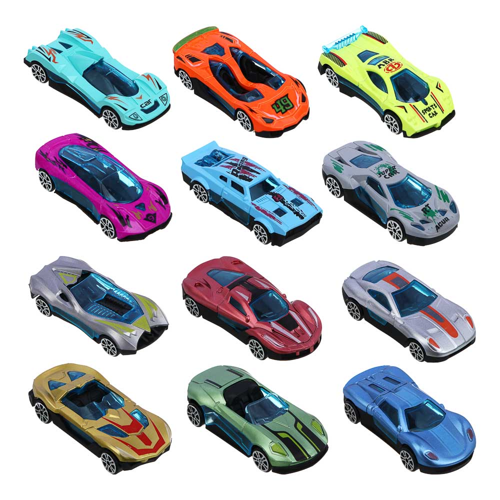 ИГРОЛЕНД Набор машинок, 6 шт., "Авторалли", ABS, 33,1х12,1х3,3 см, 2 дизайна - #2