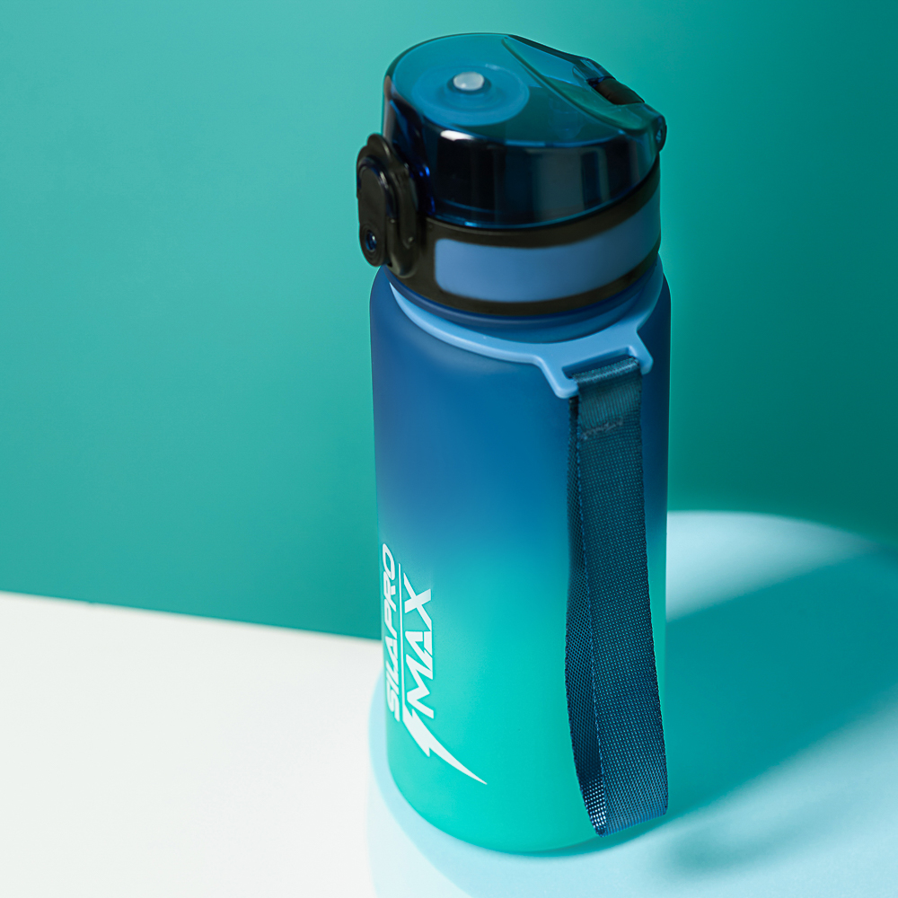 SILAPRO MAX Бутылка спортивная с замком, бирюзовая, 500мл, РС, РР - #15