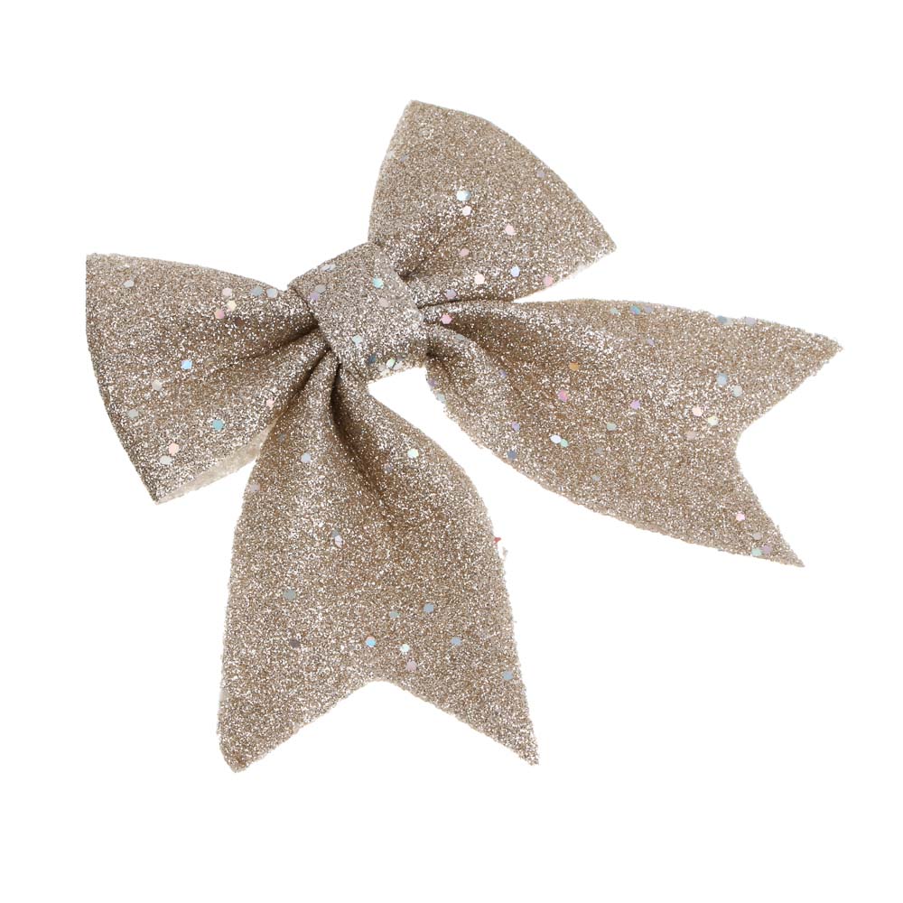 СНОУ БУМ Набор бантов 12x14 см, 2 шт, полиэстер, шампань - #4