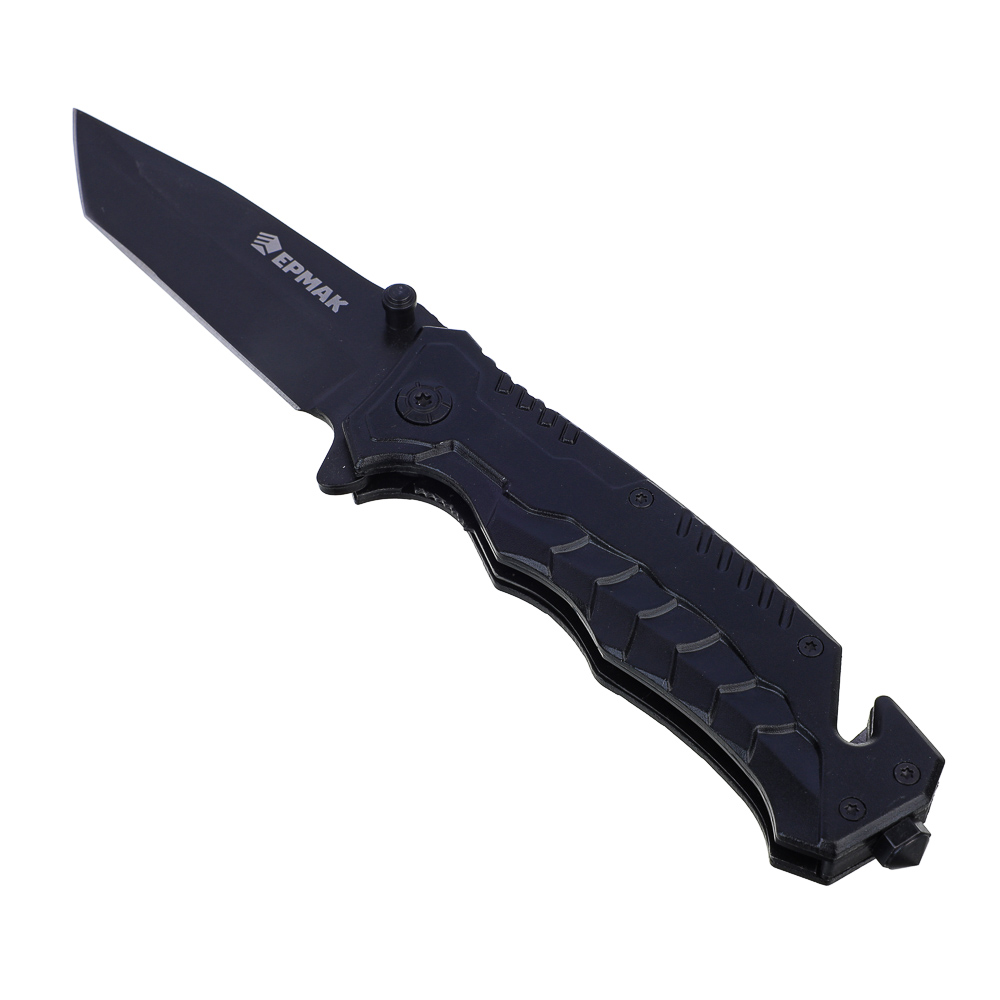 ЕРМАК Нож туристический складной, 21см, нерж. сталь, алюминий - #1