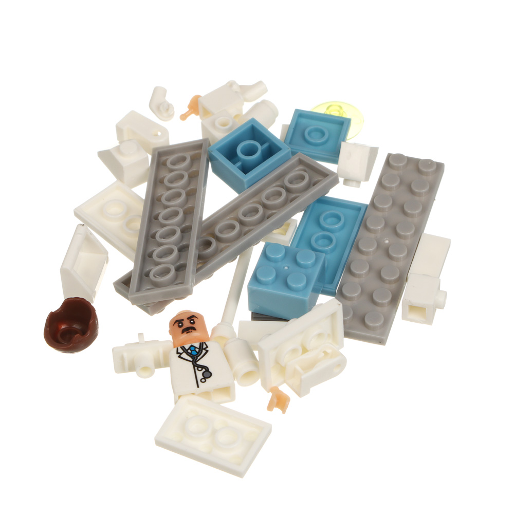 Конструктор "Городская больница" 6 в 1, в банке, ABS, тм ИГРОЛЕНД - #4