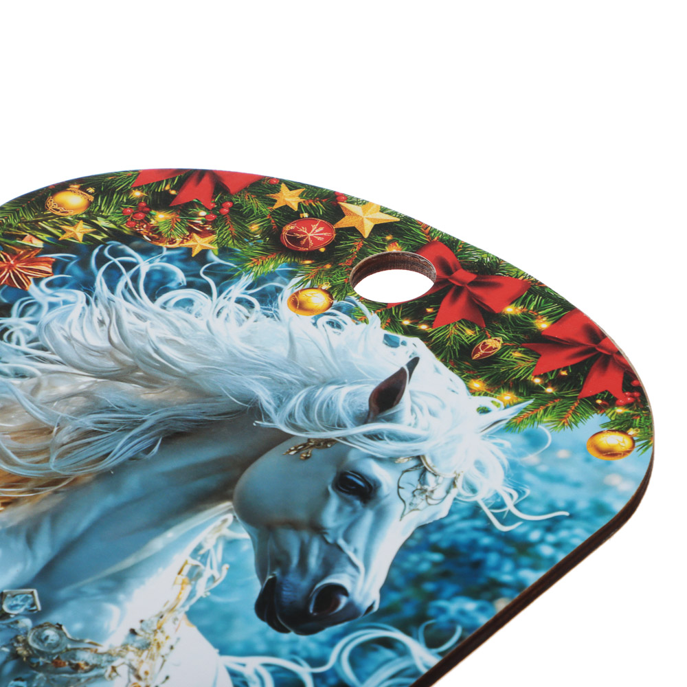 Доска разделочная "Новый год", 27x18x0,5 см, фанера, 5 дизайнов - #6