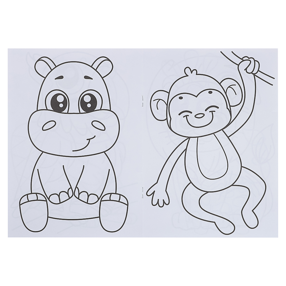 ПРОФ-ПРЕСС Раскраска с мелками, бумага, 16,5х23см, 16 стр, 5 дизайнов - #12