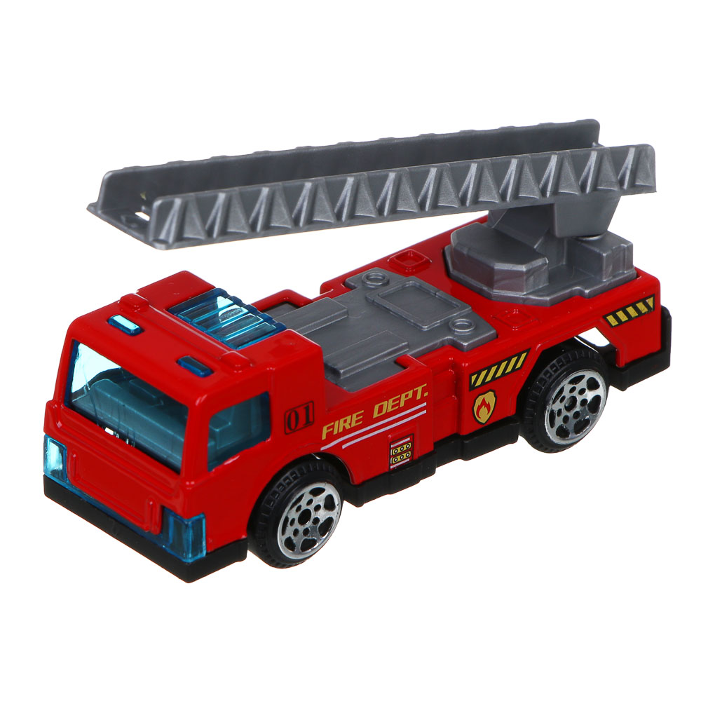 ИГРОЛЕНД Автовоз с треком, 3 машинки, металл, PP, 33,5х13х8,5 см, 3 дизайна - #22