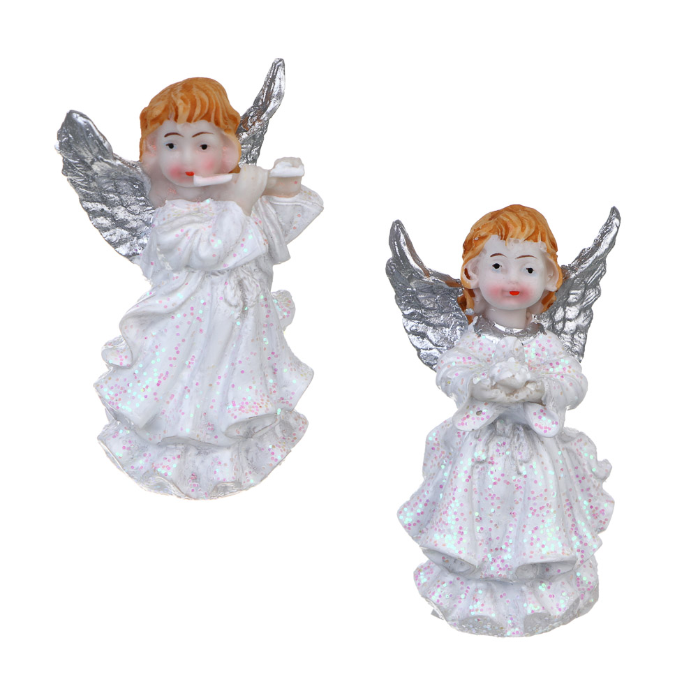 СНОУ БУМ Фигурка "Ангел" 4x3x7см, полистоун, 2 дизайна - #1