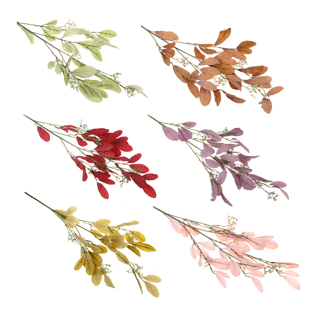 Ветка декоративная Ladecor, с листьями, 92,5 см, 6 цветов - #1