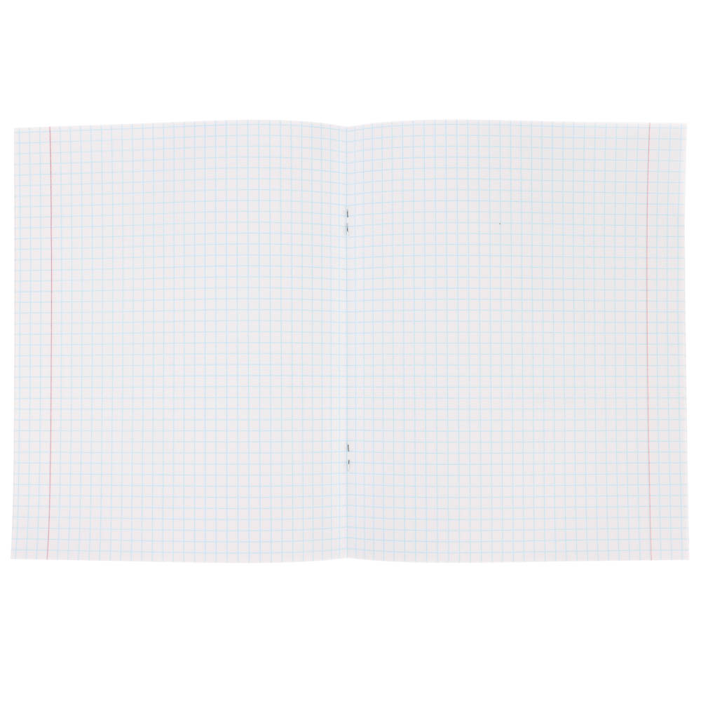 Тетрадь школьная 18л. в клетку ClipStudio, БЕЛЫЕ ЛИСТЫ, обл. пластик, скрепка - #4