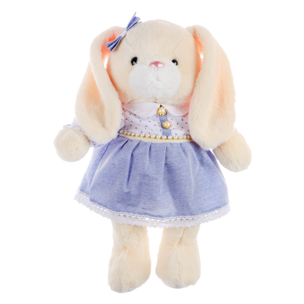 Сувенир интерьерный в виде зайца, 36 см, полиэстер, девочка в платье - #1