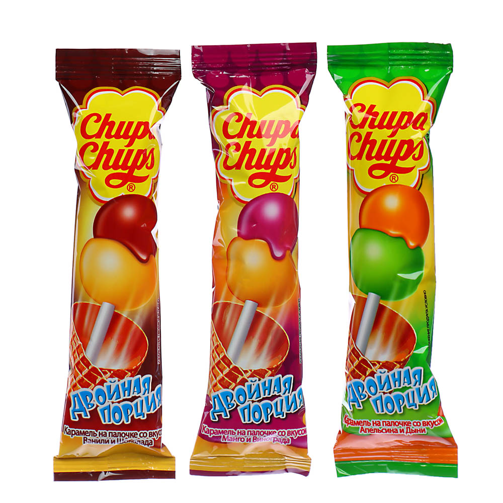 Карамель CHUPA CHUPS Двойная порция ассорти, 16,8 г - #1