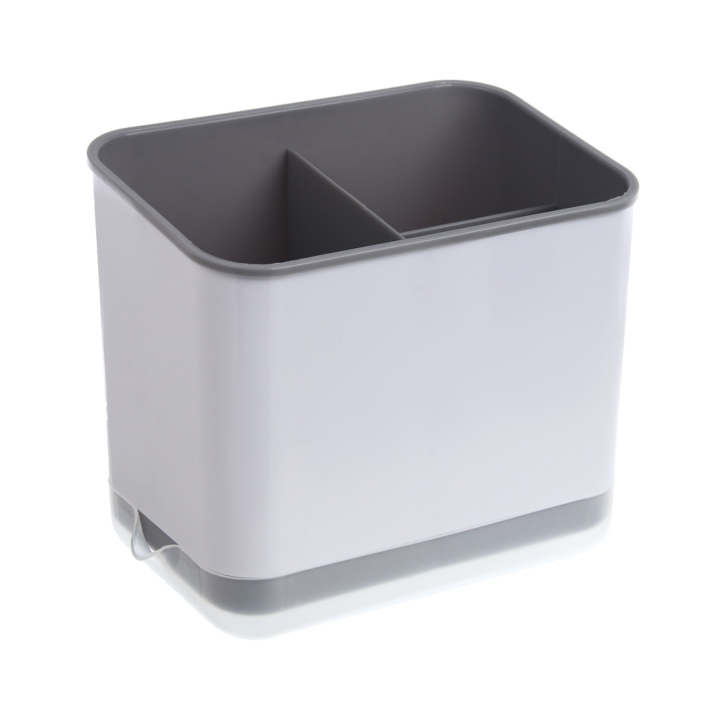 Подставка для столовых приборов тм VETTA, 14,9x10x13,5см, полипропилен, цвет белый - #1