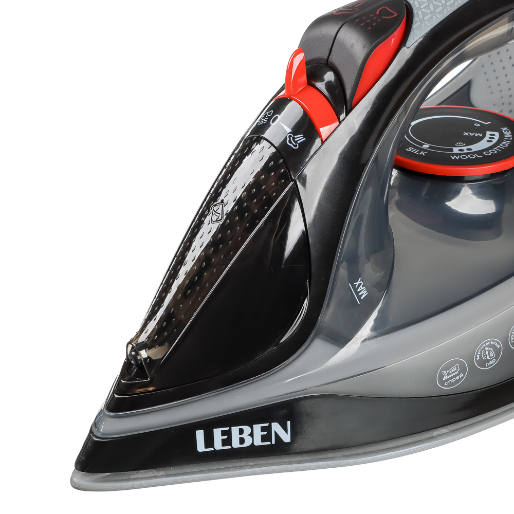 LEBEN Утюг 2600ВТ керам, антинакипь антикапля шнур 2,2м - #3