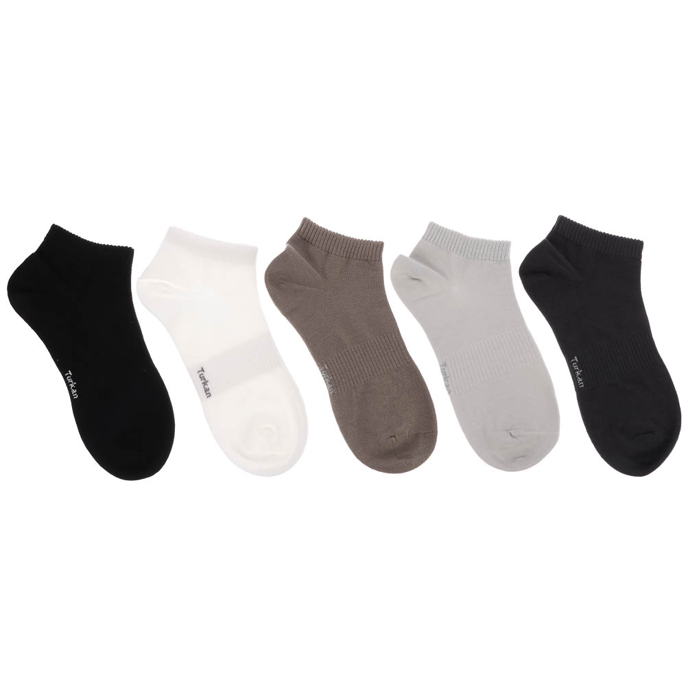 Носки мужские короткие бесшовные, тм Turkan, р. 41-46, 90%хлопок, 8% п/а, 2%лайкра,цвета в ас-те,720 - #4