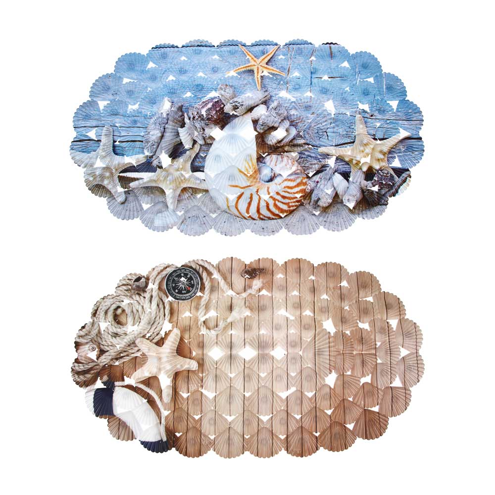 Коврик противоскользящий тм VETTA Парадиз, ПВХ, 66x38 см, 2 дизайна - #1