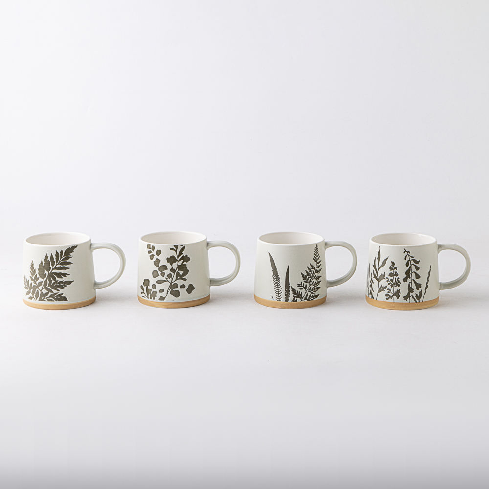 Кружка Ботаника тм MILLIMI, 380мл, 4 дизайна, фарфор - #1