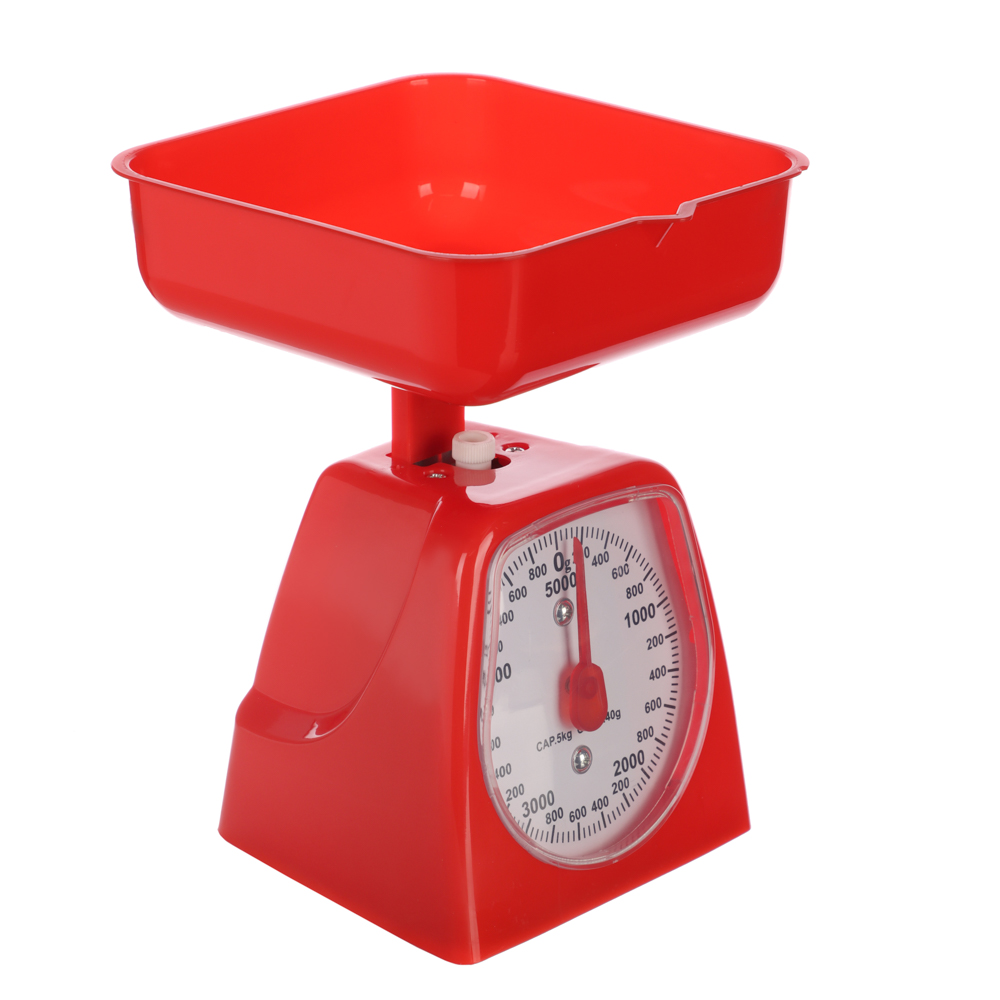 Весы кухонные механические, пластиковая чаша 800мл, макс. нагр. до 5кг, 4 цвета - #3