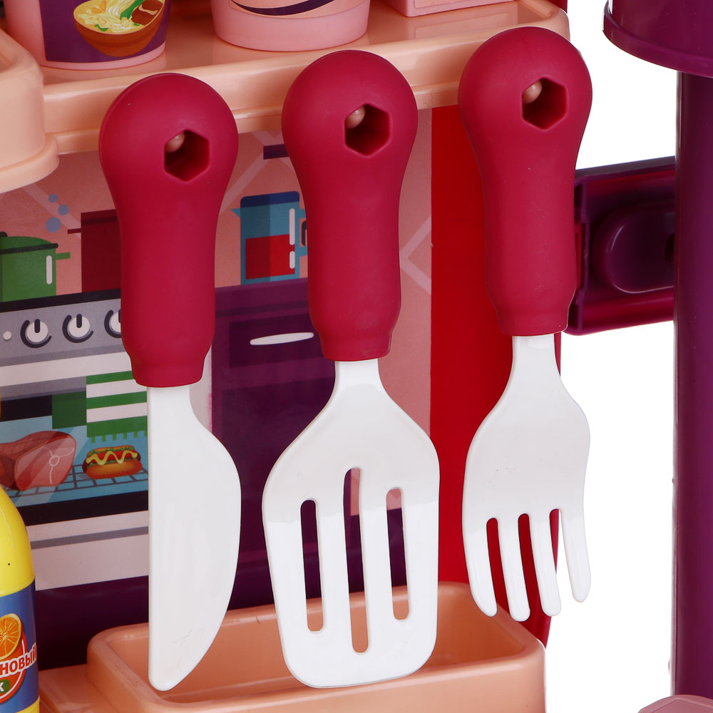 ИГРОЛЕНД Игровой набор "Кухня в чемодане", на колесах, PP, картон, 22х15,5х31 см - #7