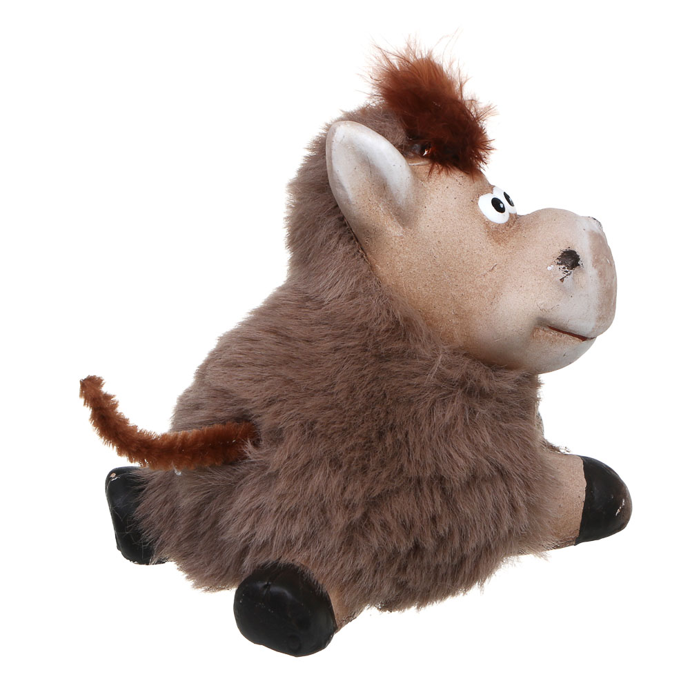 СНОУ БУМ Фигурка лошади 9.3x5.8x8.3 см, керамика, искусственный мех - #4