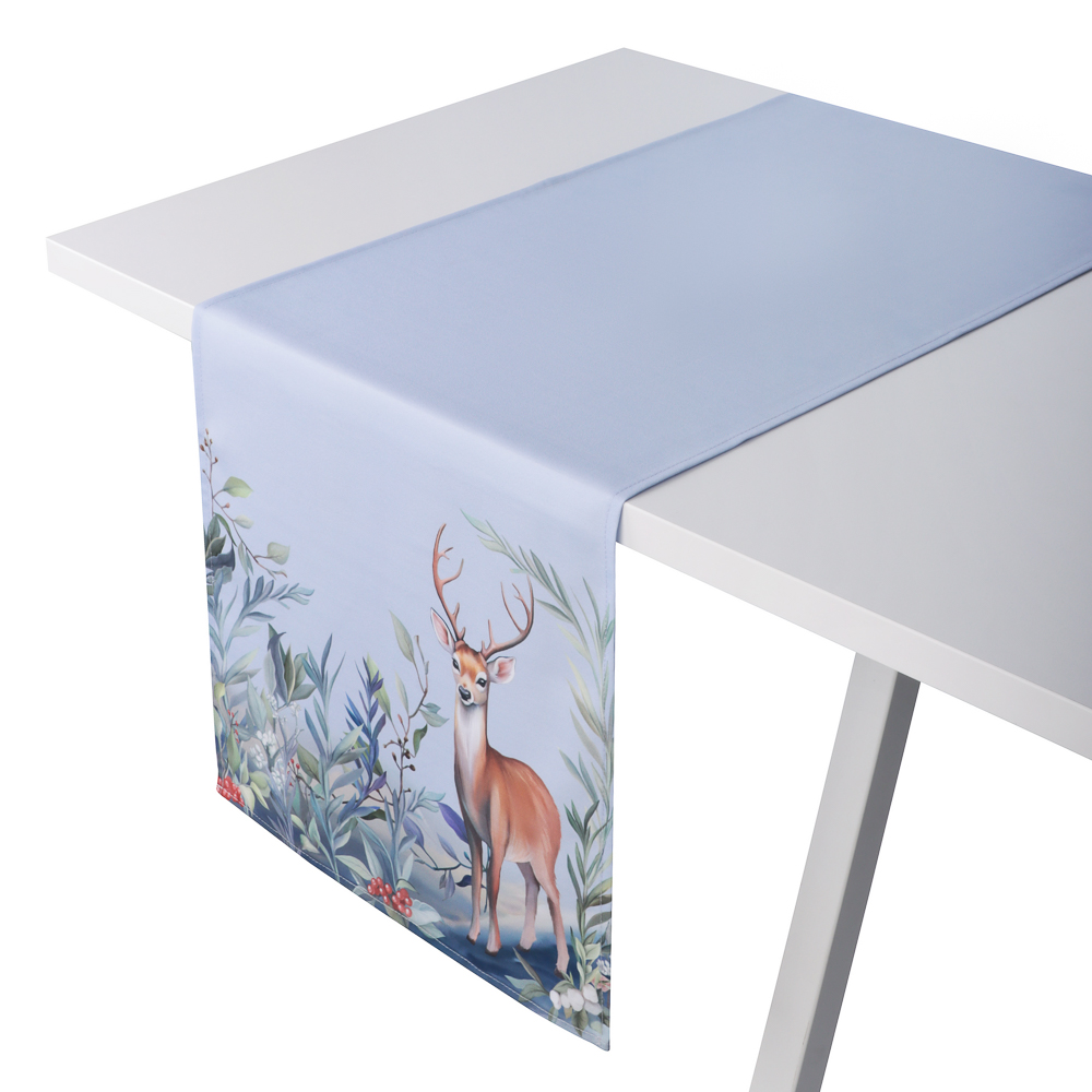 PROVANCE Нордик Дорожка текстильная для сервировки стола, 40х140см, 100% полиэстер, олень - #1