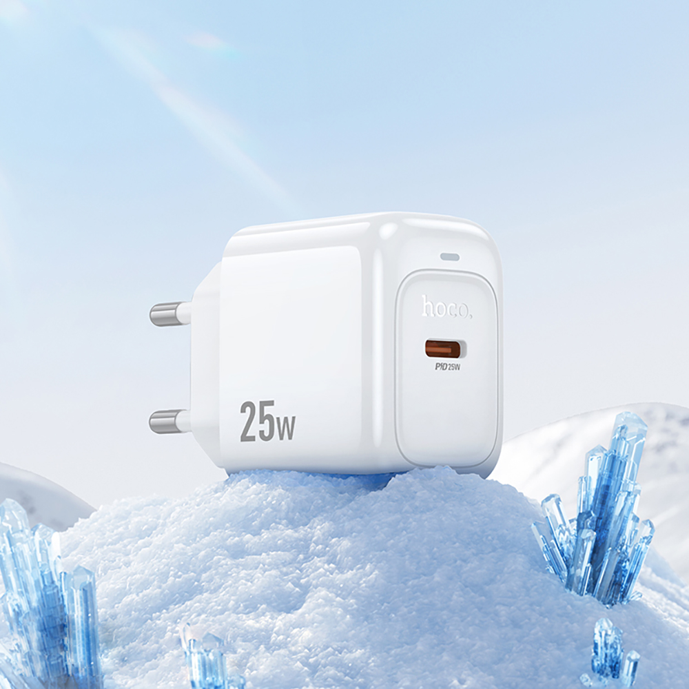 Комплект СЗУ hoco. модель CS53A, USB-C, PD25Вт, каб. C-C, белый - #8
