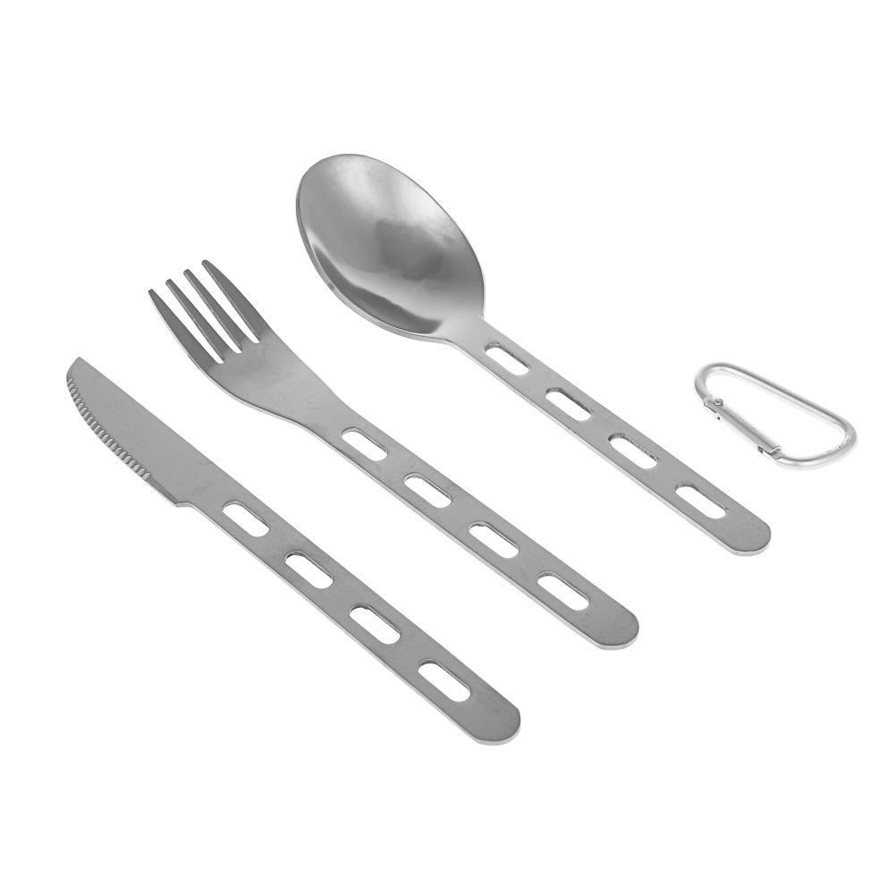 Набор 3 предмета тм BY Русские Супергерои, (ложка, вилка, нож на карабине), сталь - #2