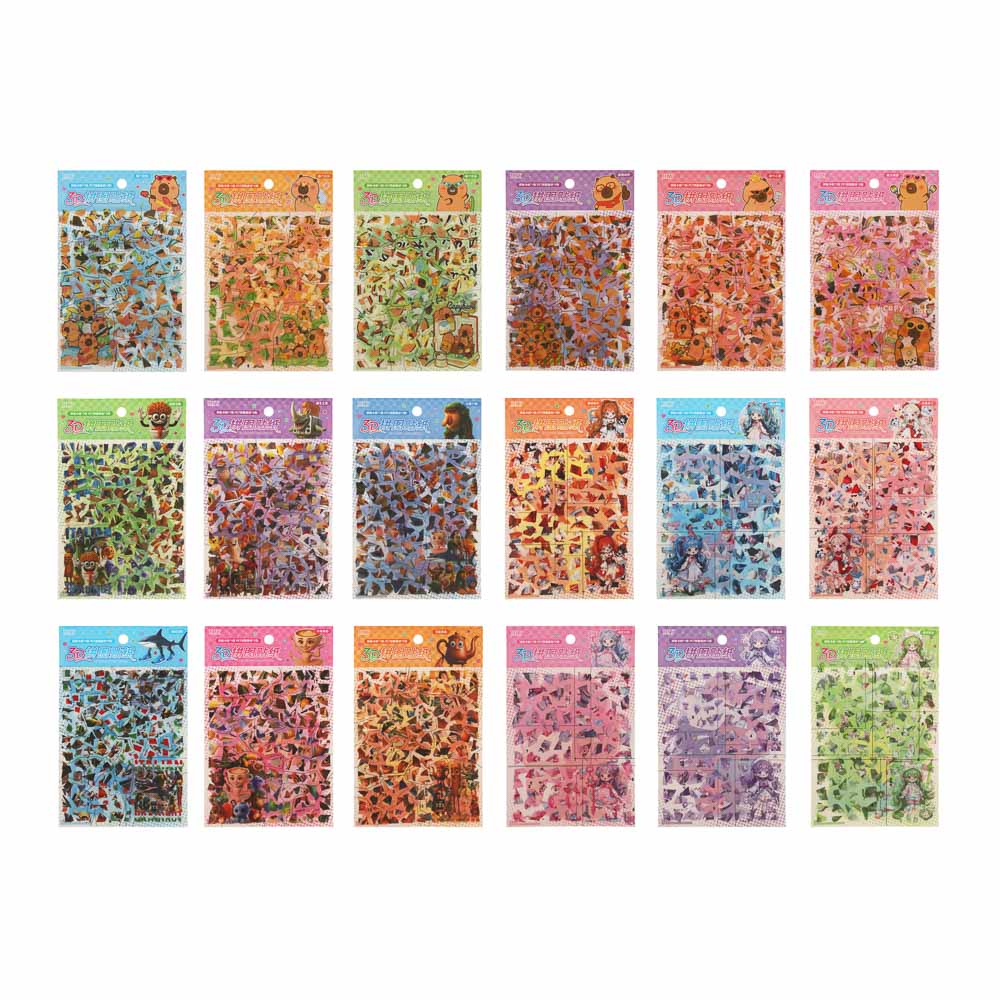 Набор для творчества "Пазлы-наклейки", PET, 14,2х22см, 24 дизайна - #2