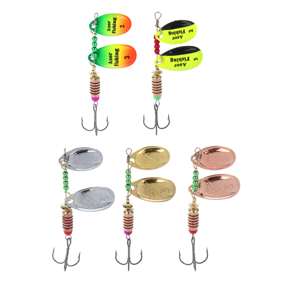 Блесна вращающаяся "Тандем" тм AZOR FISHING, 2 лепестка, 12гр., 5 цветов - #1