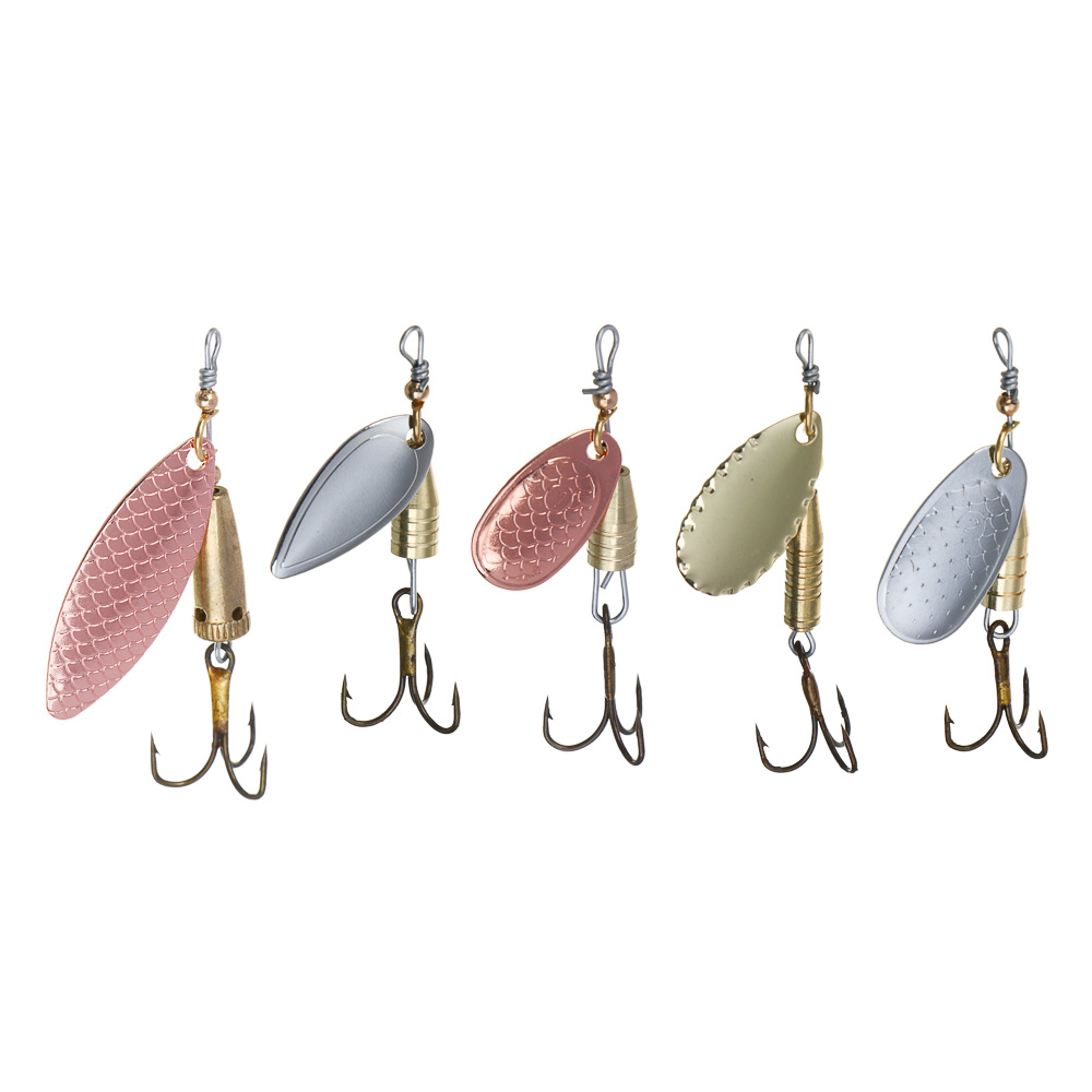 AZOR FISHING Набор блесен, 5шт., в пластиковой коробке, 3-7 грамм - #2