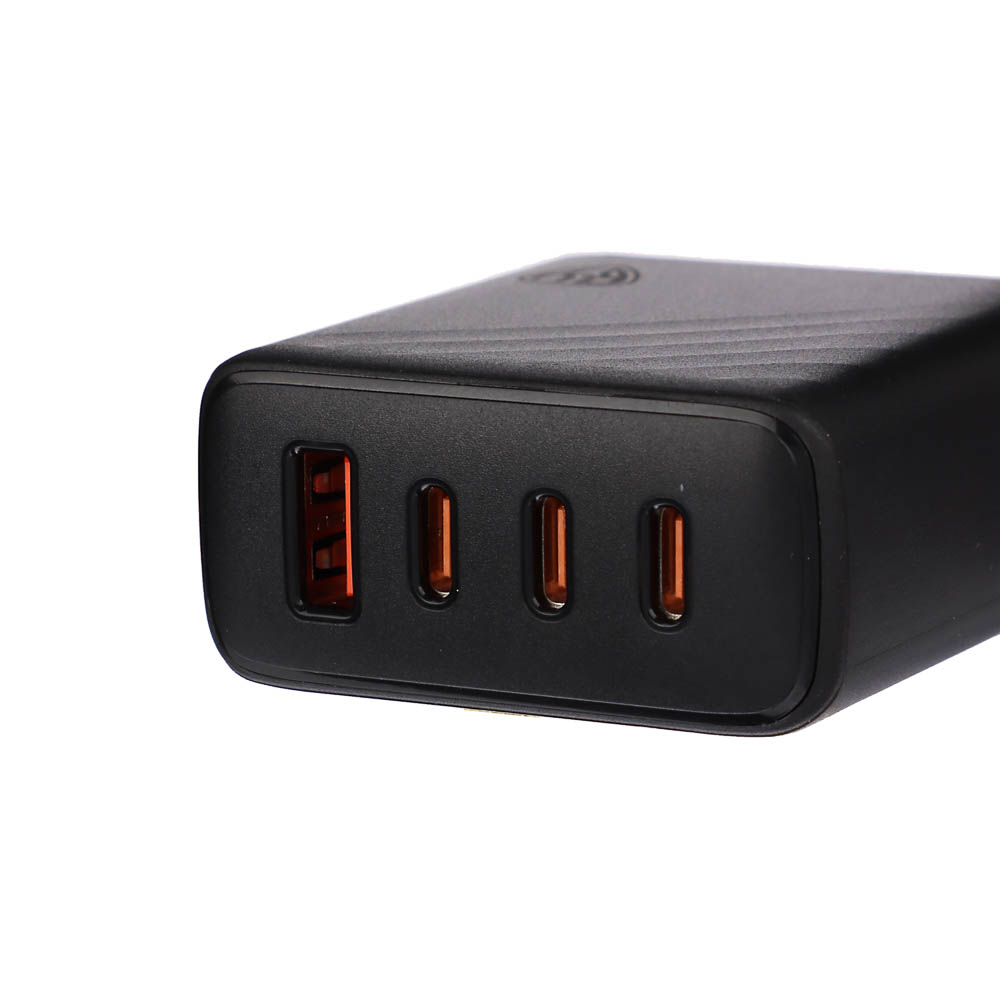 BY Сетевое зарядное устройство PRO 65Вт GaN,QC,PD,PPS,USB-A,3xType-C,110-240В,50-60Гц, пластик,чёрн. - #3