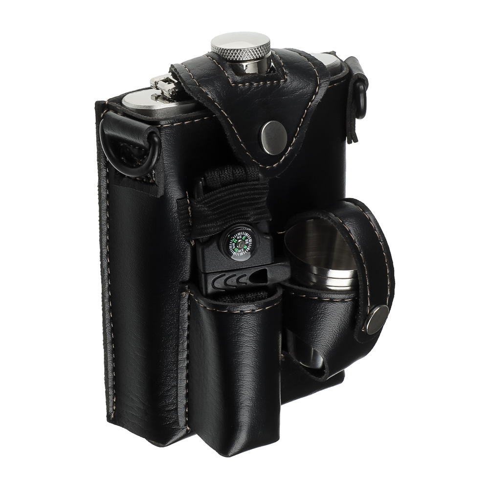 Набор походный командирский тм BY Русские супергерои, (фляга, 3 стопки), нерж.сталь - #2