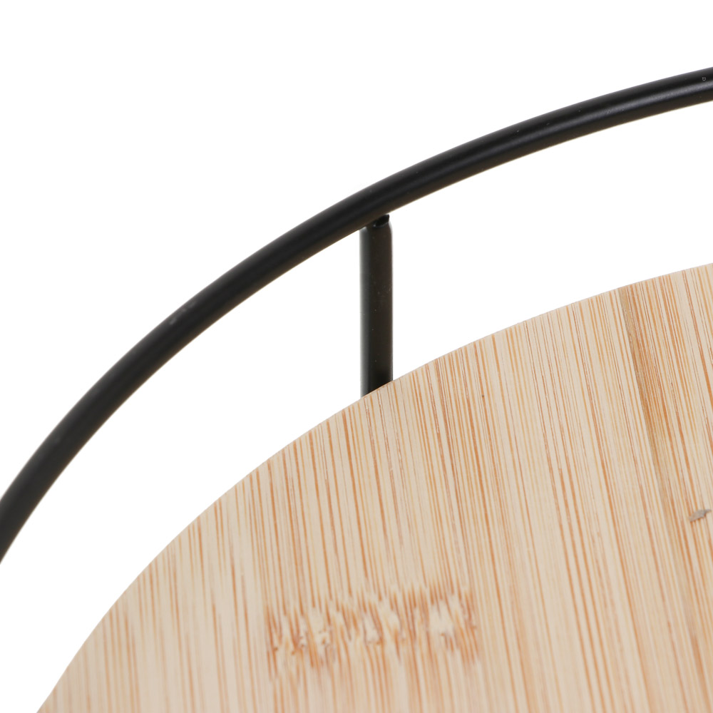 Поднос сервировочный вращающийся с метал ручками тм Satoshi, 26x26x6см - #3