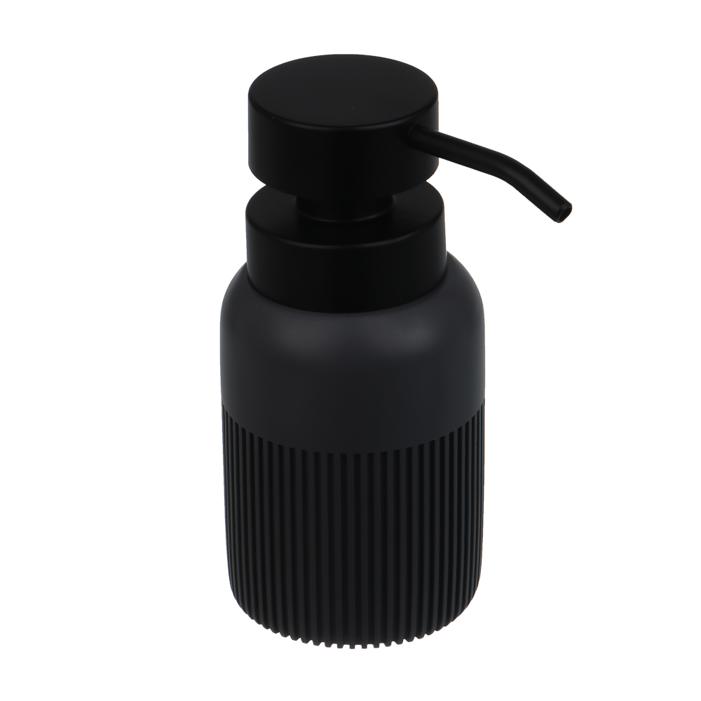 Диспенсер для жидкого мыла тм VETTA Модена, 230мл, полирезин, серый, 7x7x15см - #1