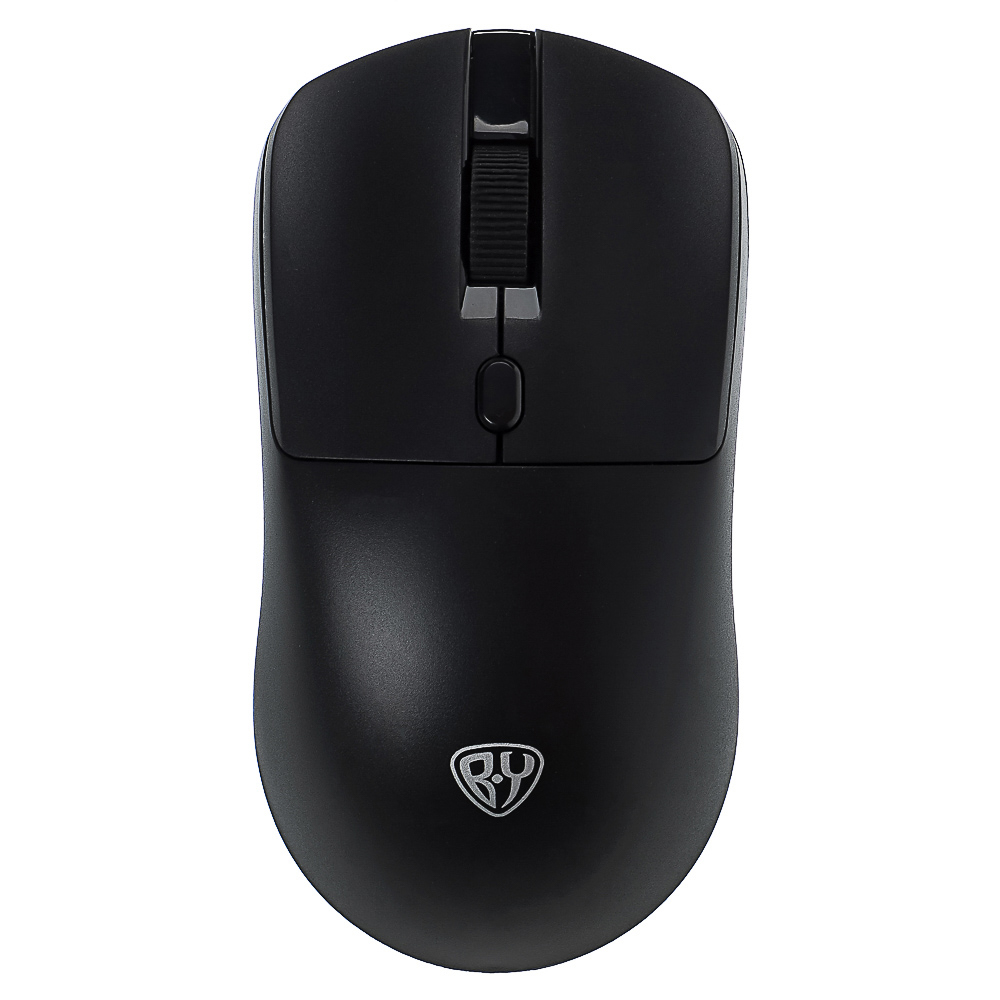 Компьютерная мышь беспроводная BY Office 2.4GHz,4D,тихий клик,800-1600DPI,SoftTouch,2xAАA,черный - #1