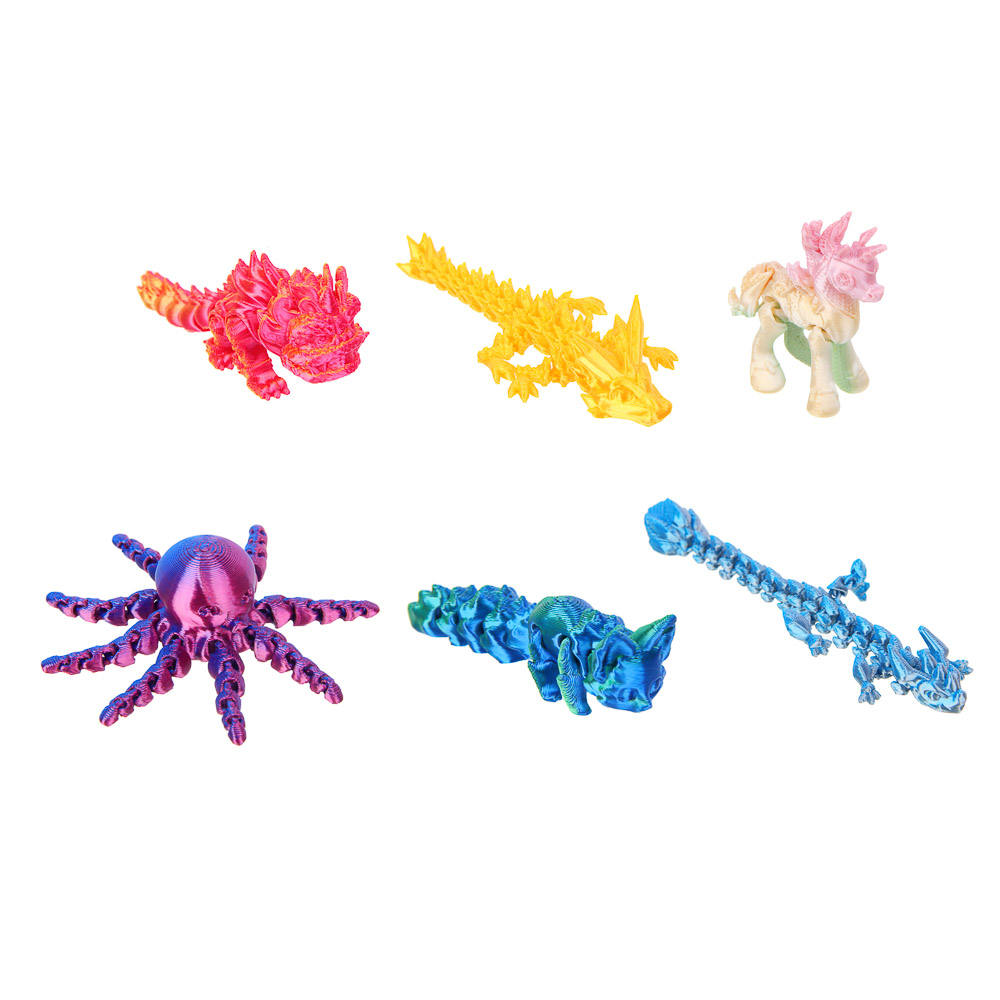 ИГРОЛЕНД Игрушка 3D "Яйцо с драконом", PLA, 7см, 6 дизайнов - #1