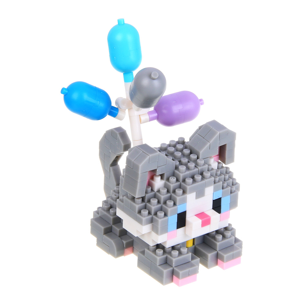 Конструктор мини 3D "Любимчик" домашние животные, 238-284 дет. ABS, 8х4,5х11,5см, 12 видов - #4