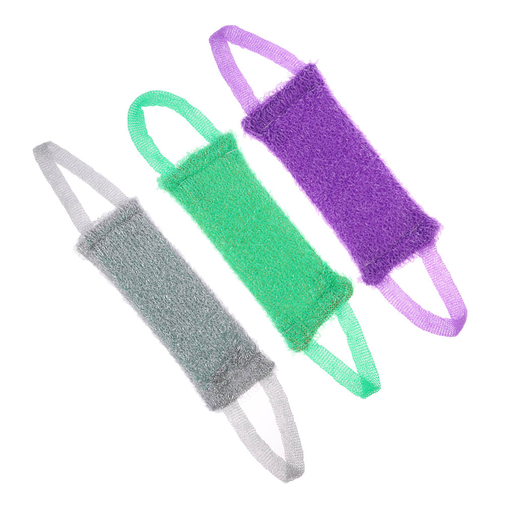 Мочалка банная с ручками эконом, ПП нить, 36х10см - #1